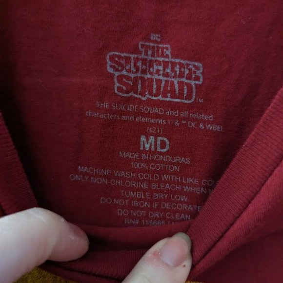 suicide squad peacemaker red t-shirt - Picture 3 of 4